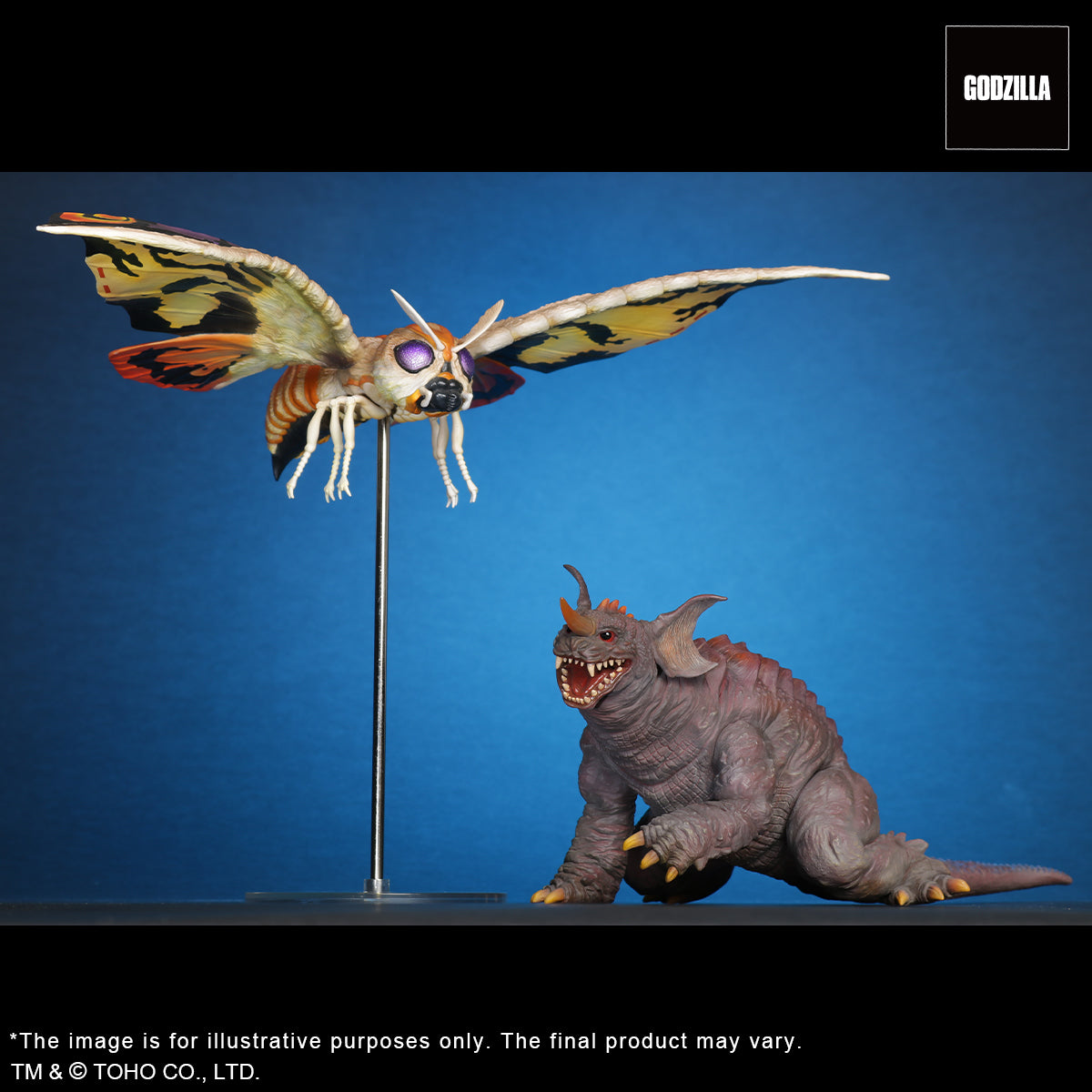 Toho Daikaiju Series FAVORITE SCULPTORS LINE Mothra(2001)&Baragon(2001) Battle color Ver.