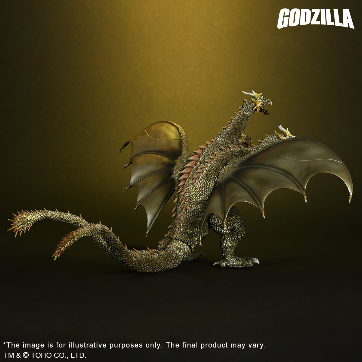 Toho Daikaiju Series FAVORITE SCULPTORS LINE King Ghidorah (2001) Battle color ver.