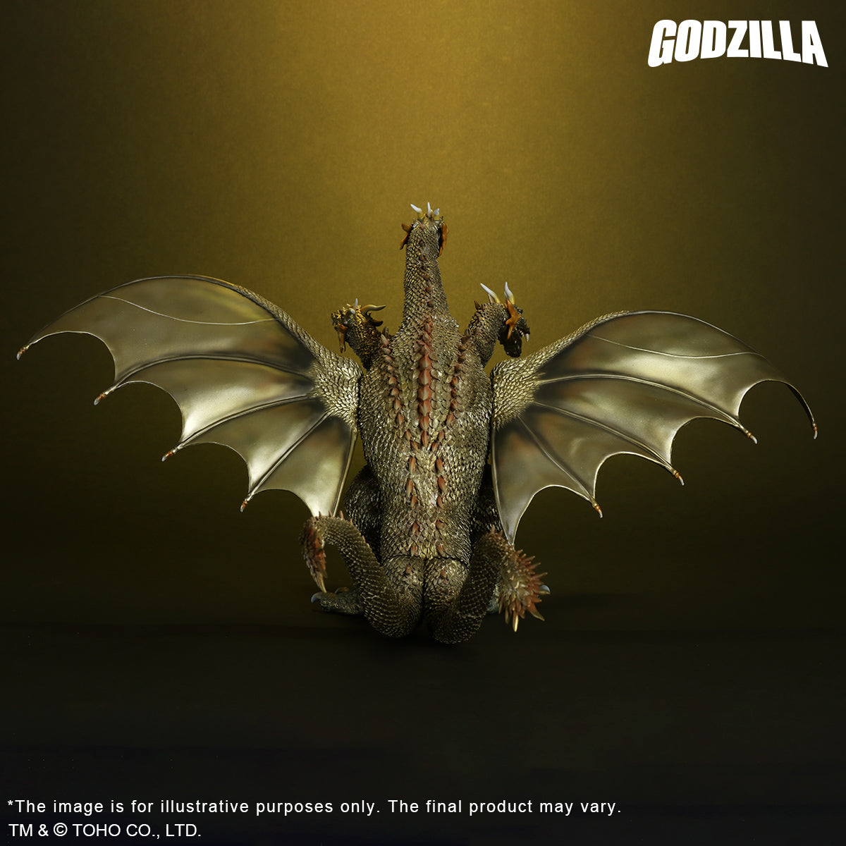 Toho Daikaiju Series FAVORITE SCULPTORS LINE King Ghidorah (2001) Battle color ver.