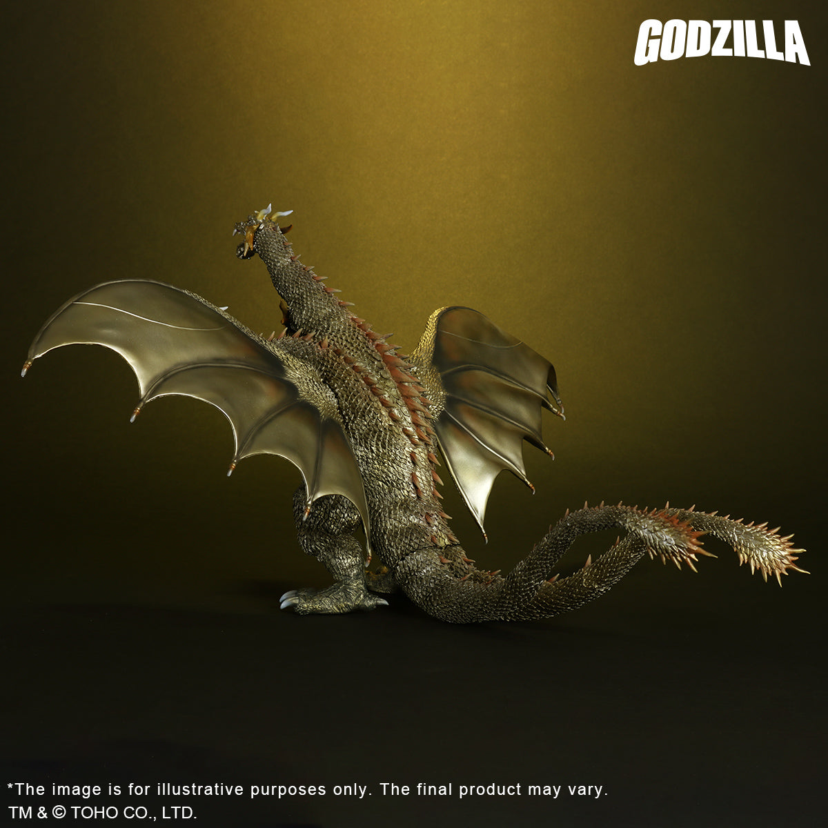Toho Daikaiju Series FAVORITE SCULPTORS LINE King Ghidorah (2001) Battle color ver.