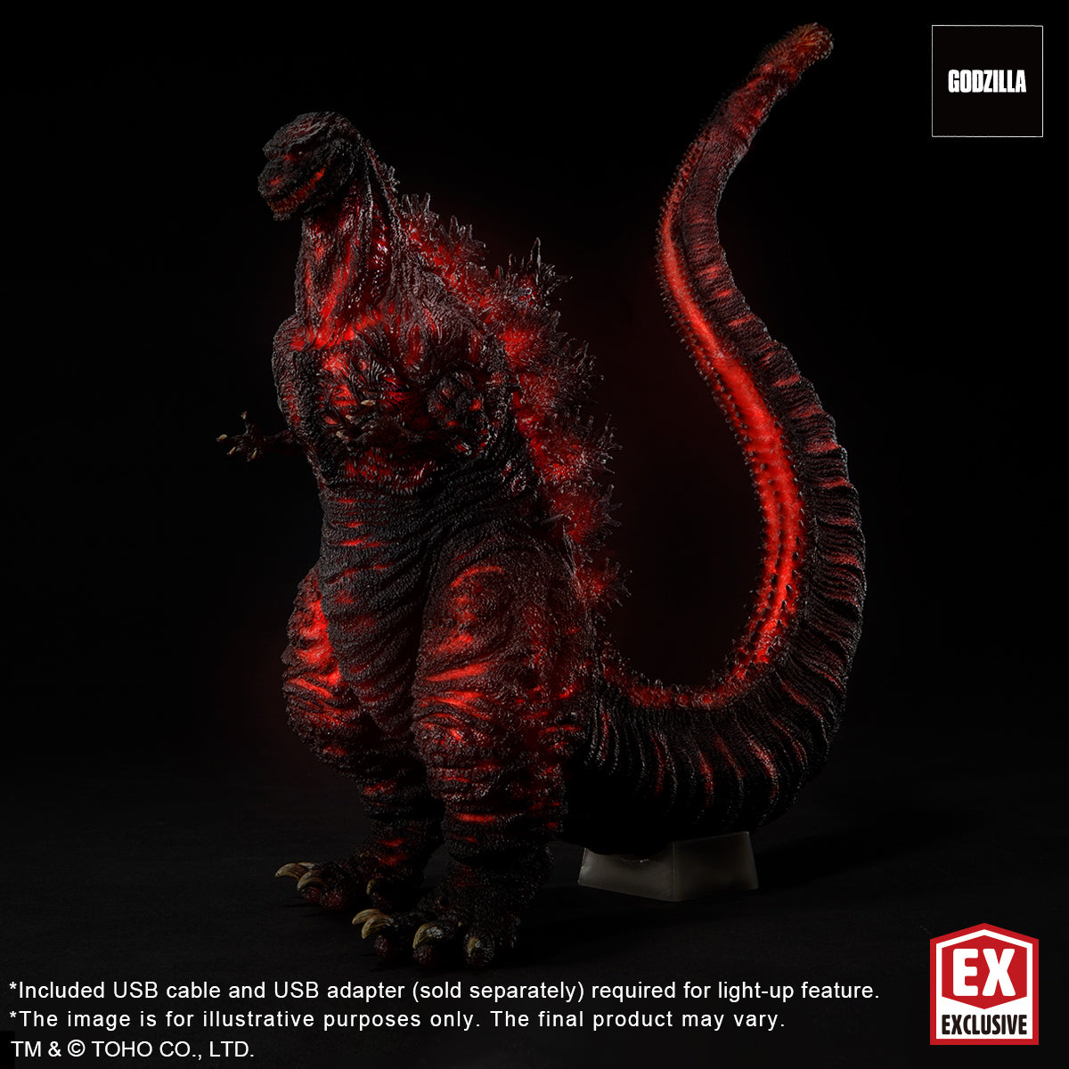 TOHO 30cm Series Sakai Yuji Modeling Collection Godzilla(2016) 4th Form Light up Ver. (Shonen RIC Exclusive)