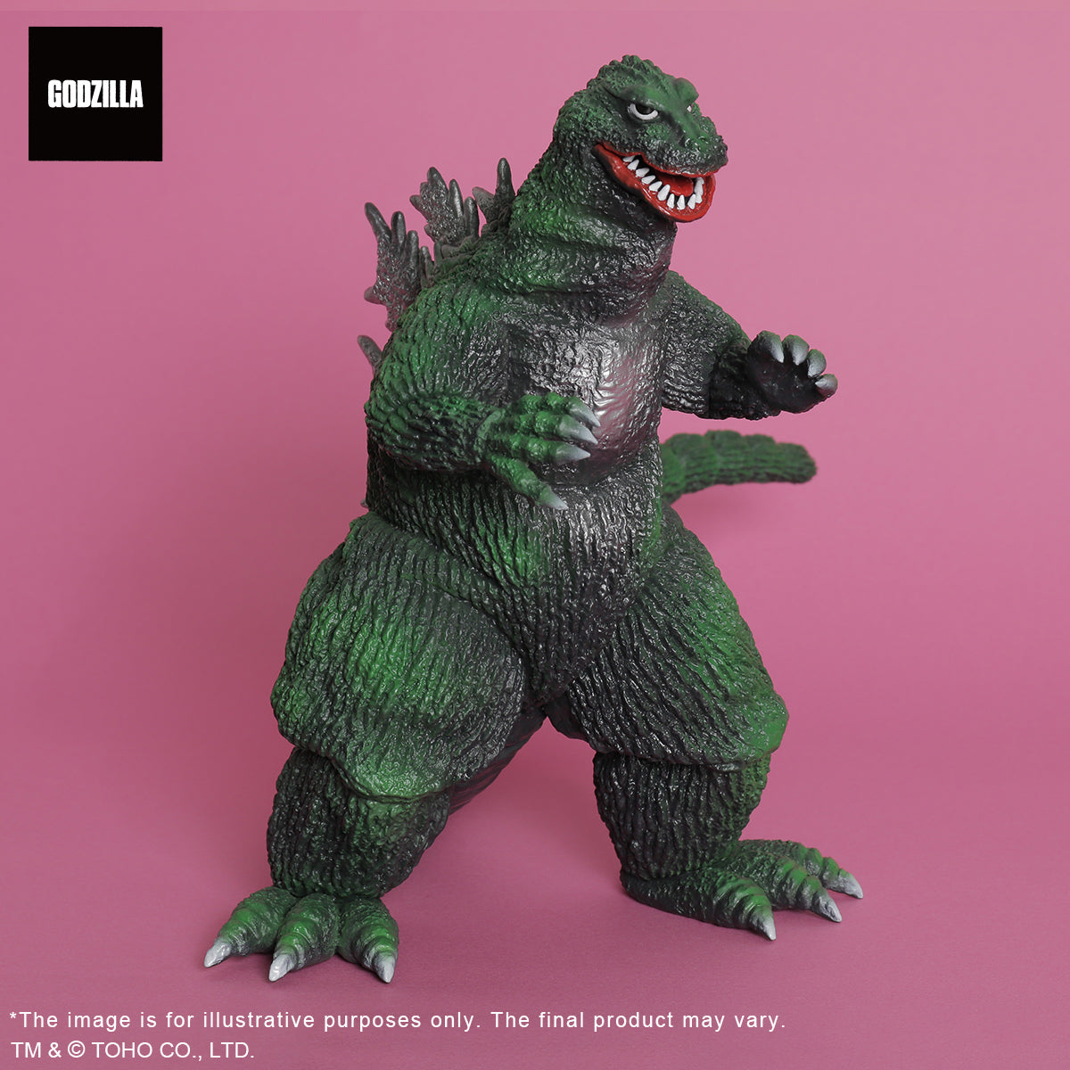 Toho Daikaiju series Godzilla (1962) Classic Color Version.
