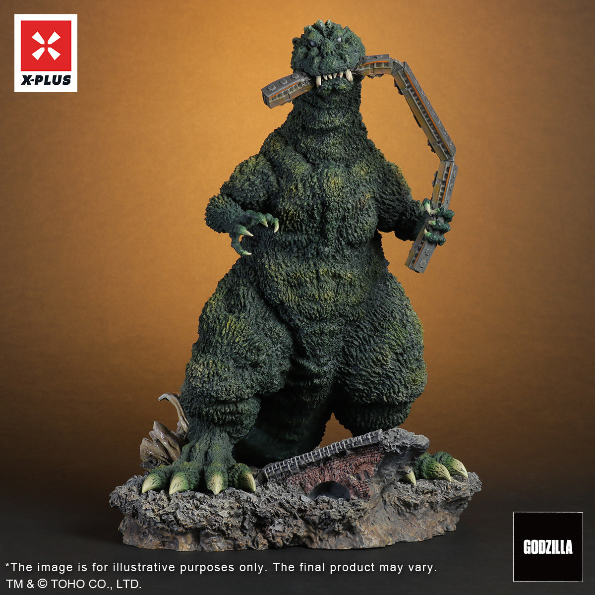 Toho 30cm Series Godzilla 1954 (Train Biter) Lobby Card Color Version ...