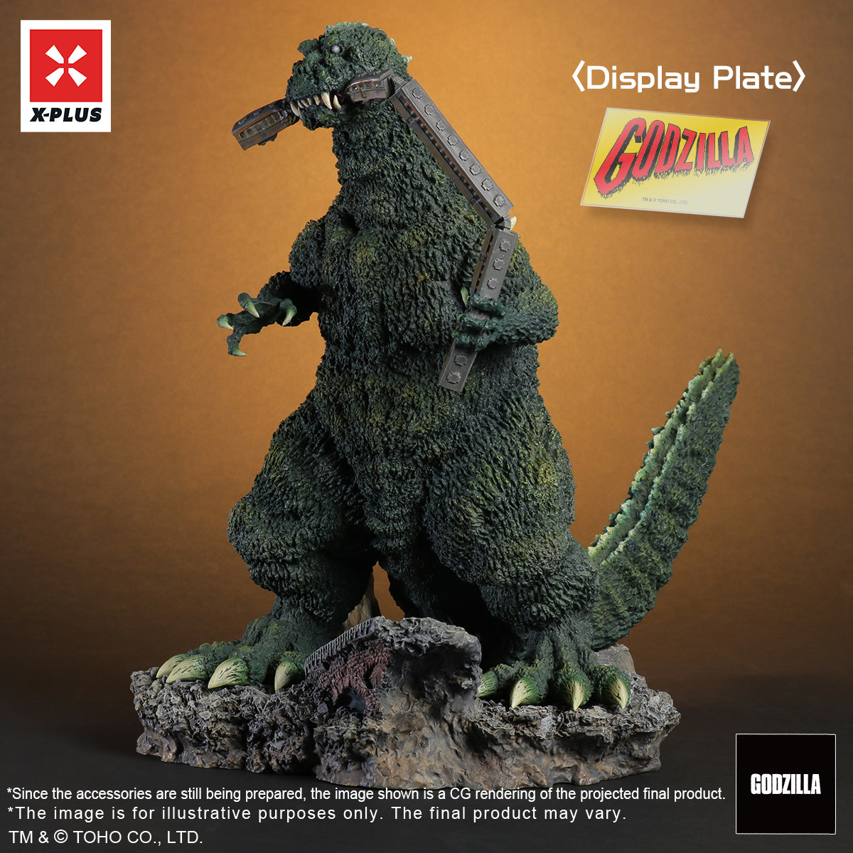 Toho 30cm Series Godzilla 1954 (Train Biter) Lobby Card Color Version ...