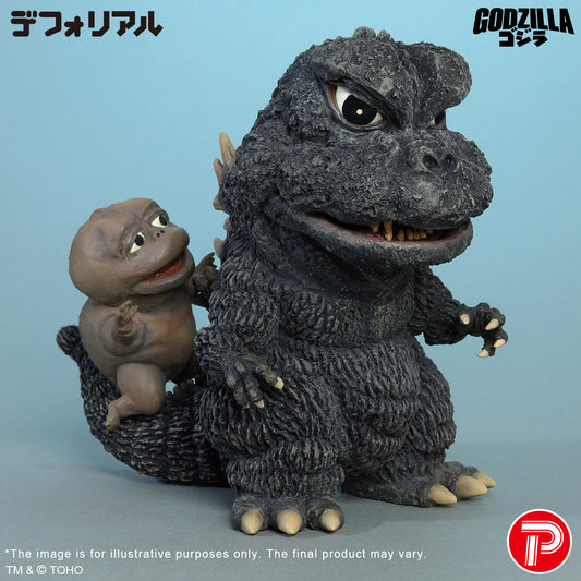 DefoReal Series Godzilla (1967) and Minilla revamped color ver.