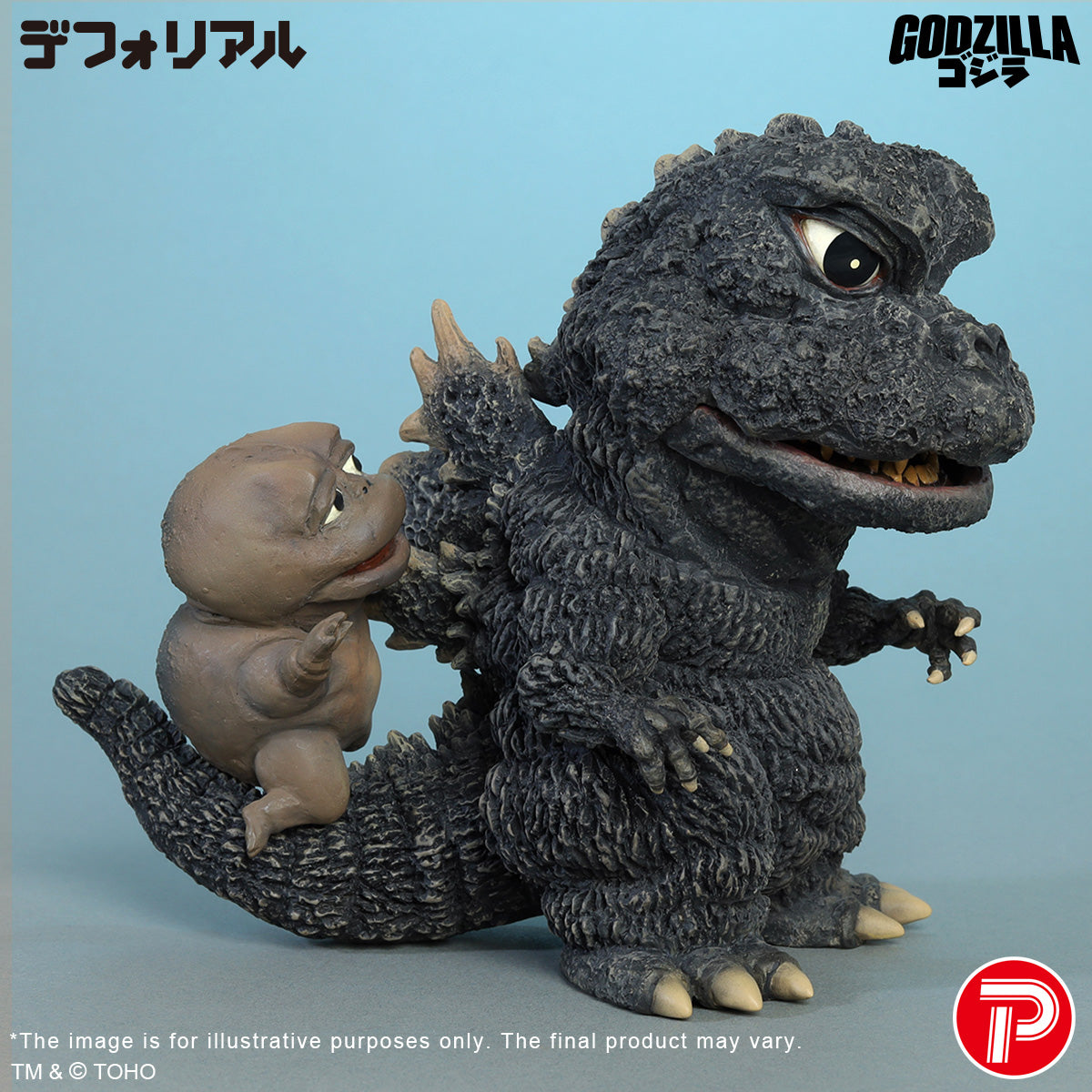 DefoReal Series Godzilla (1967) and Minilla revamped color ver.
