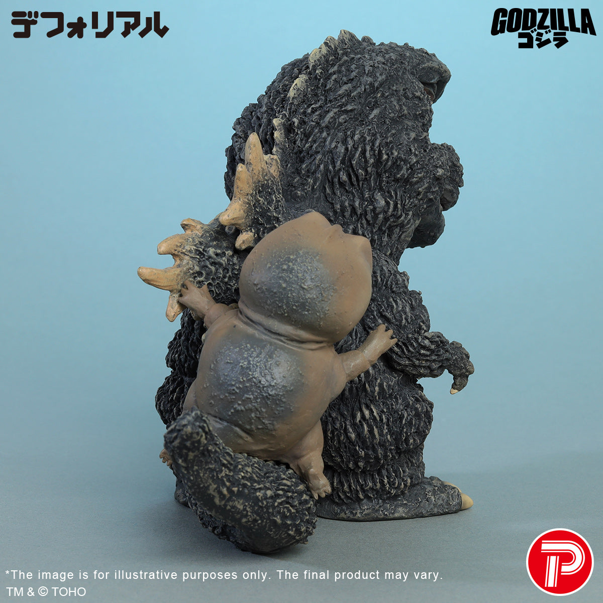 DefoReal Series Godzilla (1967) and Minilla revamped color ver.