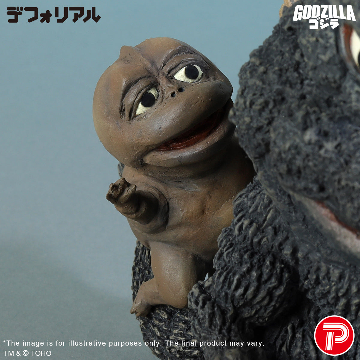 DefoReal Series Godzilla (1967) and Minilla revamped color ver.