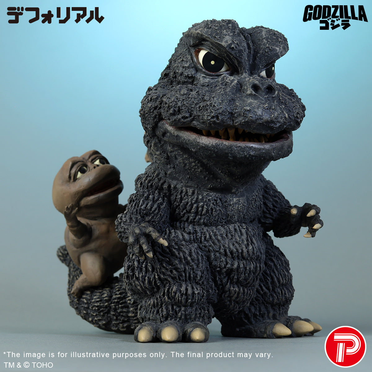 DefoReal Series Godzilla (1967) and Minilla revamped color ver.