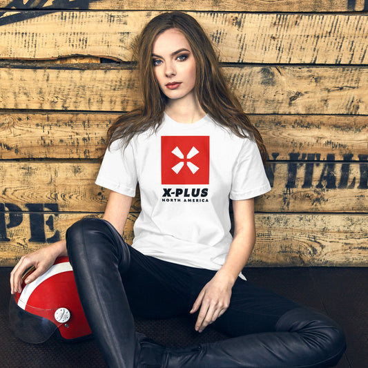 X PLUS North America White Logo Unisex t-shirt